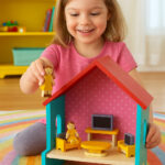 Drewniane mebelki dla lalek 30 elementów - Multistore 2 2 80