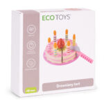 Zestaw drewniany tort na rzepy 16 el. - ECOTOYS 7 7 3