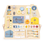 Drewniana tablica manipulacyjna Domek - Ecotoys 5 5 2