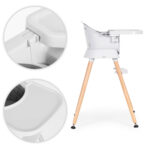 Fotelik krzesełko do karmienia dzieci 6w1 szare - ECOTOYS 7 7 1