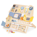 Drewniana tablica manipulacyjna Domek - Ecotoys 7 7 2