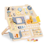 Drewniana tablica manipulacyjna Domek - Ecotoys 8 8 2