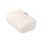 Kocyk z wełny merino cream Floral