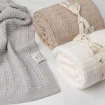 Otulacz ze 100% wełny merino Leaves - premium collection