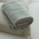Kocyk niemowlęcy ze 100% wełny merino premium grey Lines