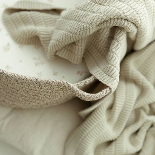 Bambusowy kocyk light beige Vini (2) Bambusowy kocyk light beige Vini