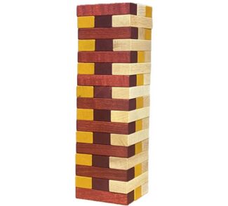 Drewniana wieża balansująca barwa ciepła Wooden Story
