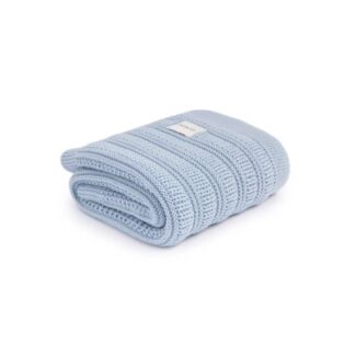 Kocyk niemowlęcy z wełny merino Fjord Baby Blue